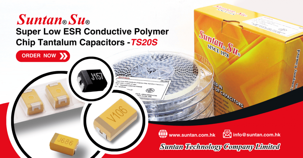 Bulk Packaging of Suntan TS20S Polymer Capacitors for Procurement and Sourcing